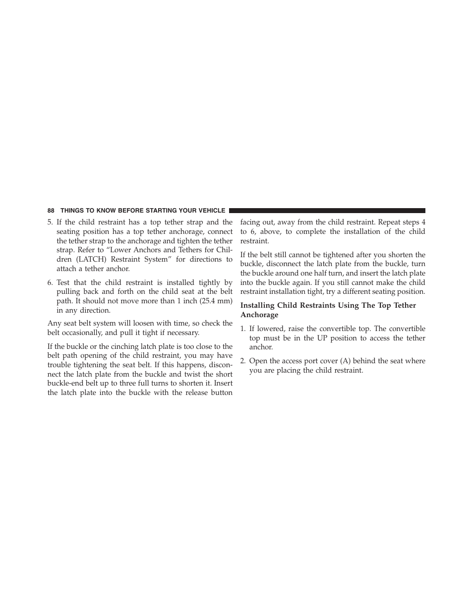 Chrysler 2013 200 Convertible - Owner Manual User Manual | Page 90 / 519