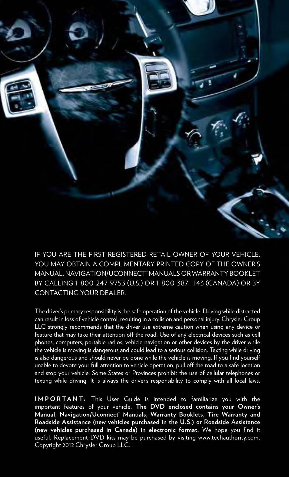 Chrysler 2013 200 Convertible - User Guide User Manual | Page 2 / 116