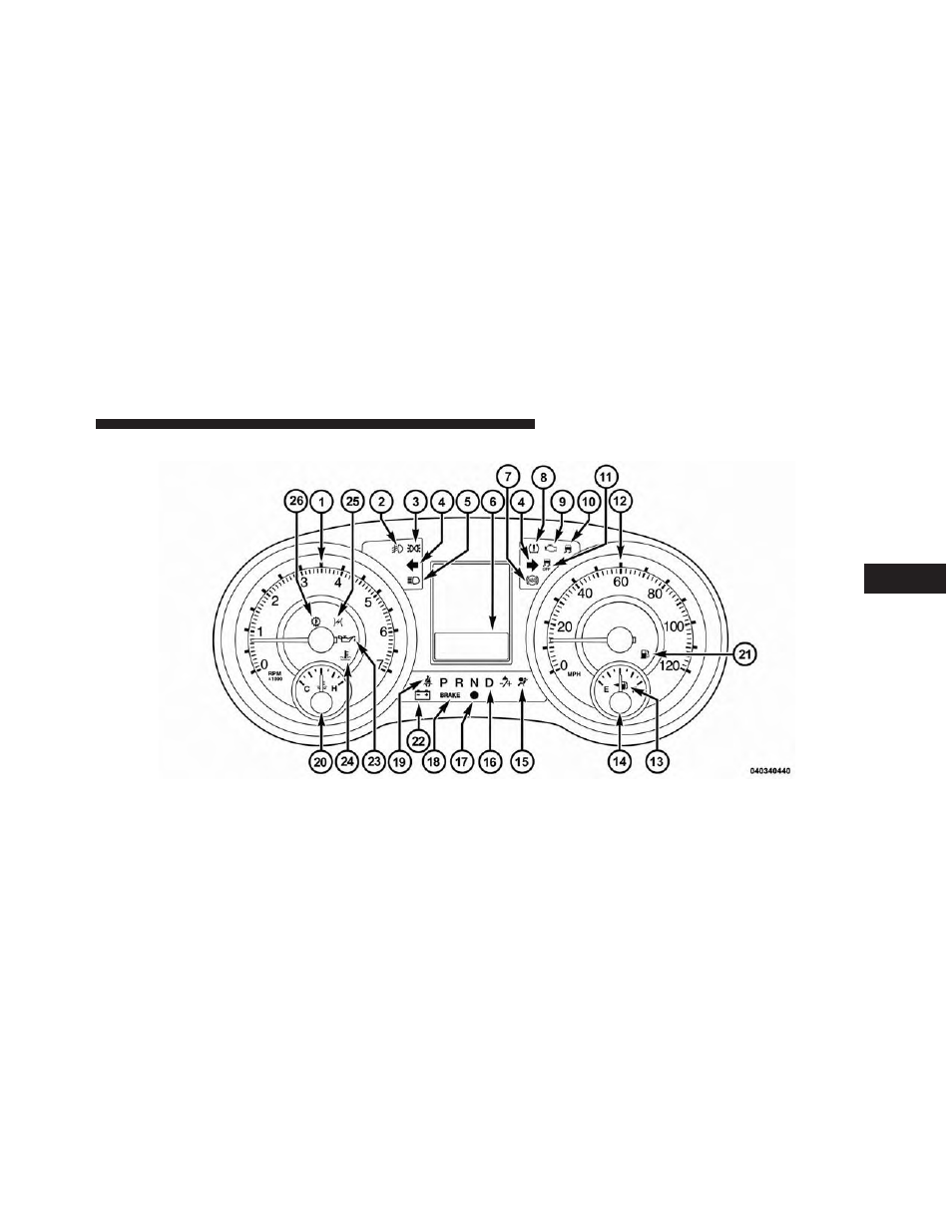 Instrument cluster — base | Chrysler 2013 Country - Owner Manual User Manual | Page 315 / 699