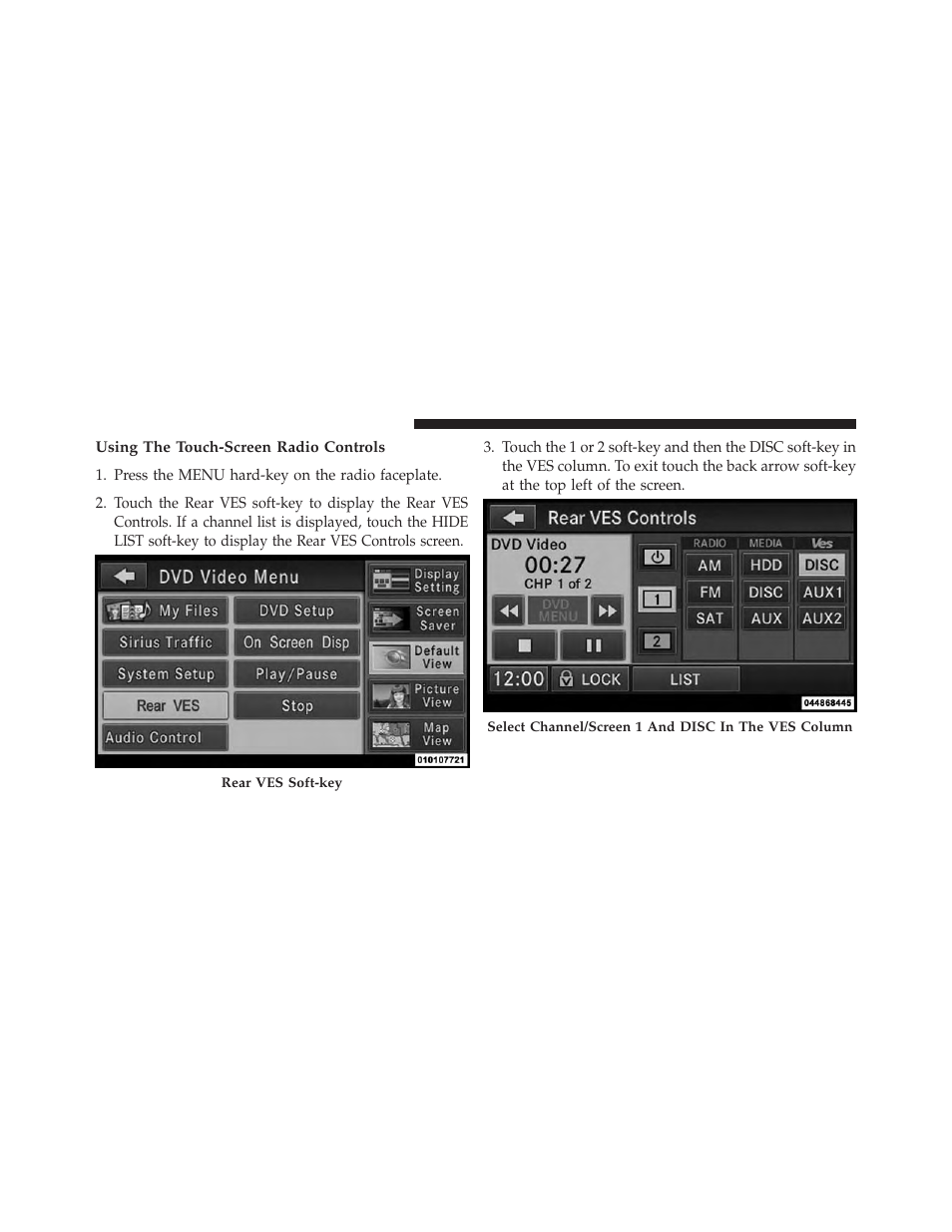 Using the touch-screen radio controls | Chrysler 2013 Country - Owner Manual User Manual | Page 402 / 699