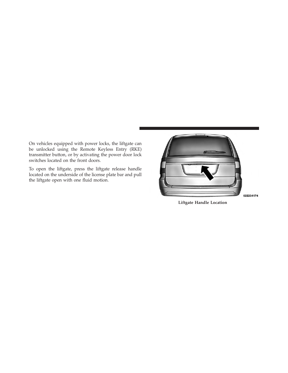 Liftgate | Chrysler 2013 Country - Owner Manual User Manual | Page 58 / 699