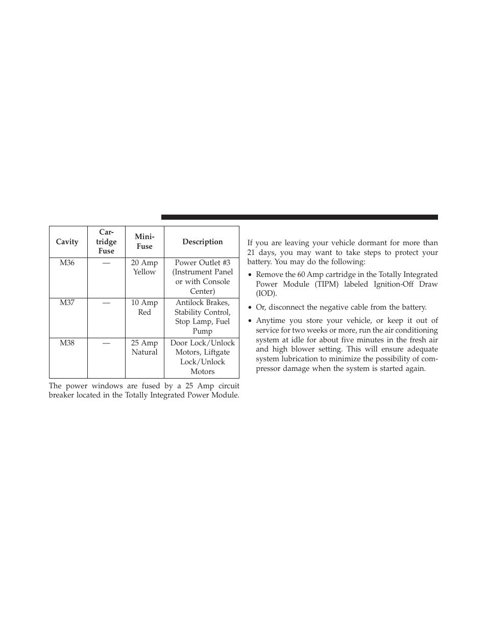 Vehicle storage | Chrysler 2013 Country - Owner Manual User Manual | Page 648 / 699