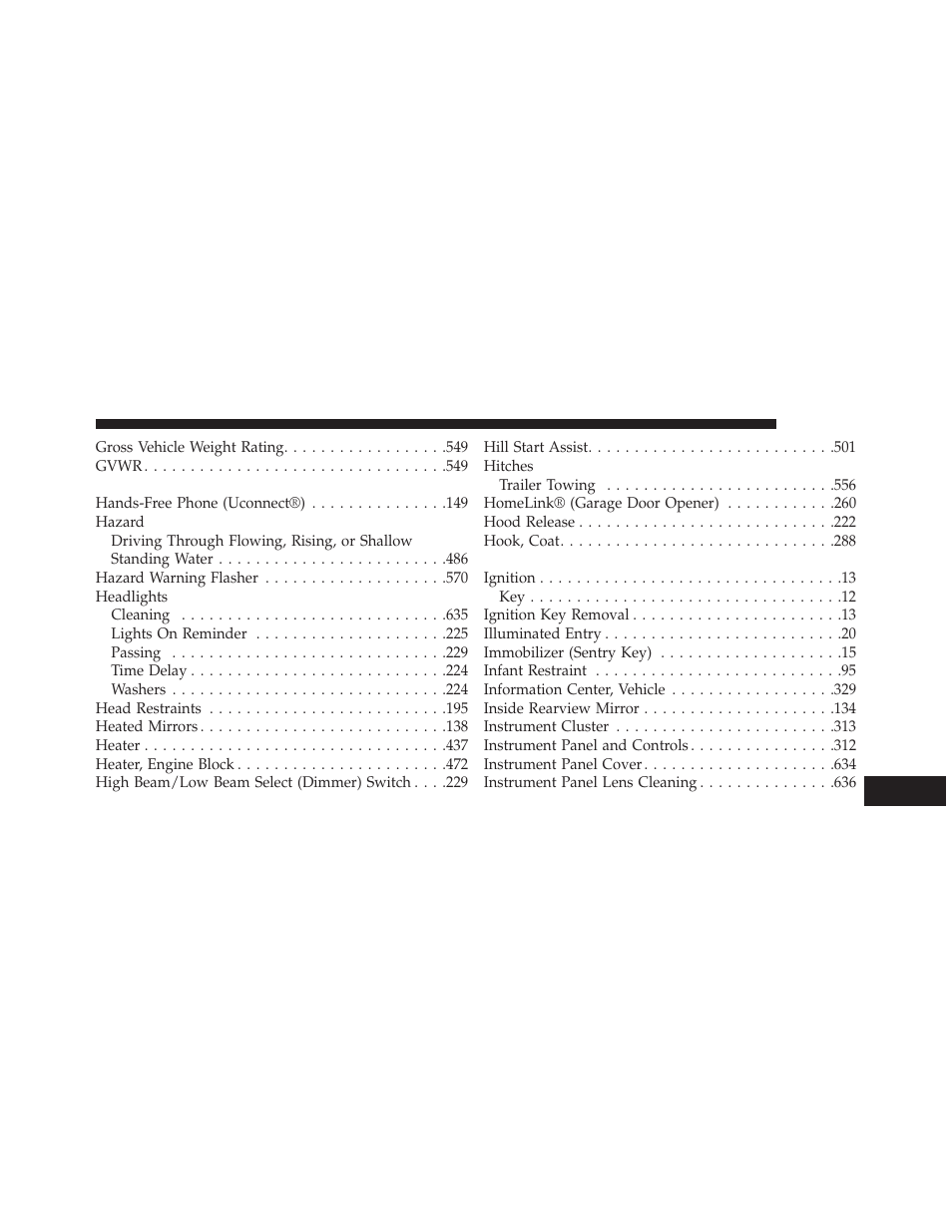 Chrysler 2013 Country - Owner Manual User Manual | Page 687 / 699