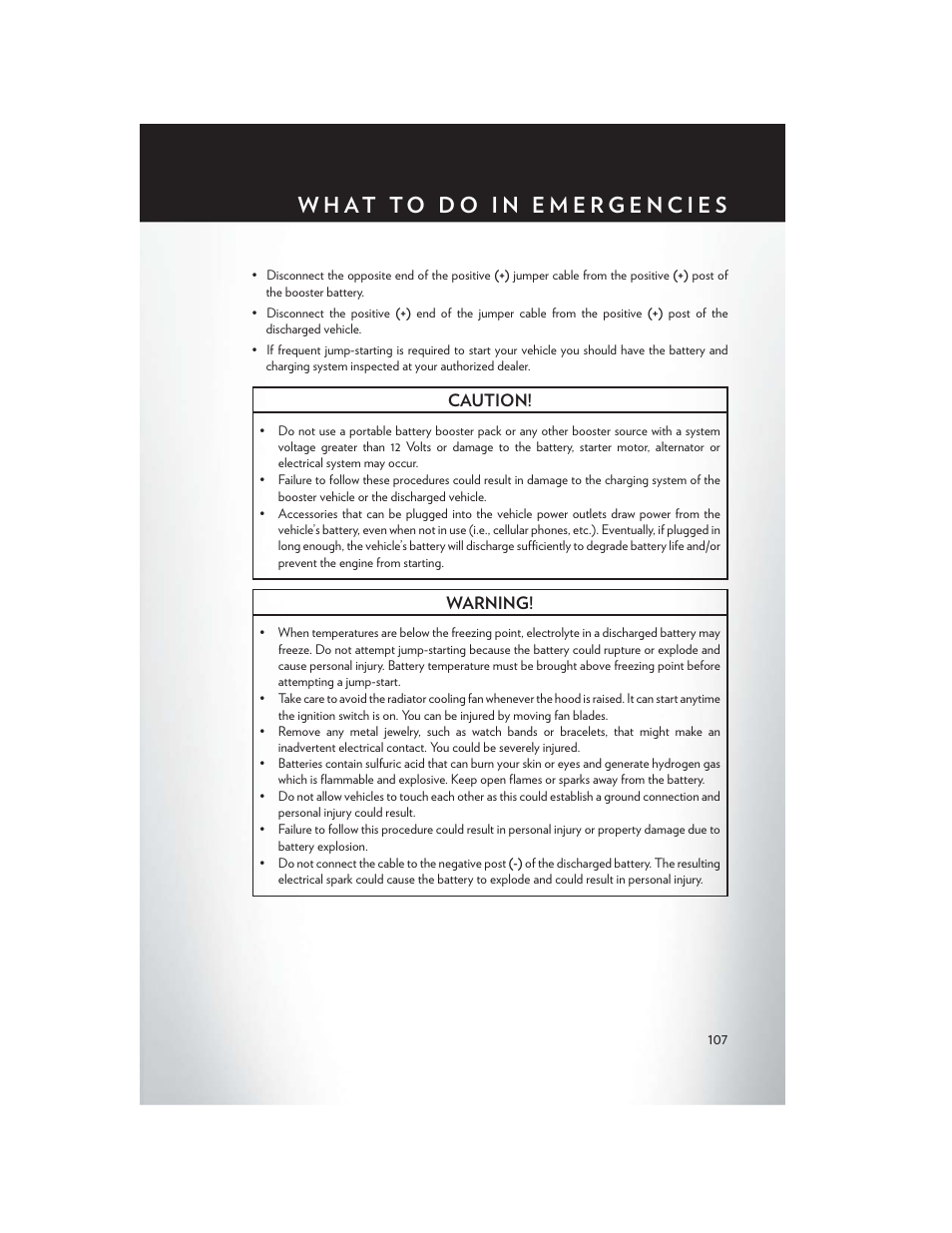 Chrysler 2013 Country - User Guide User Manual | Page 109 / 140