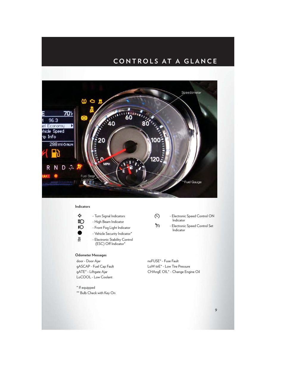 Getting started | Chrysler 2013 Country - User Guide User Manual | Page 11 / 140