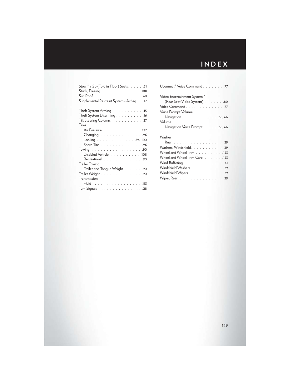 Chrysler 2013 Country - User Guide User Manual | Page 131 / 140