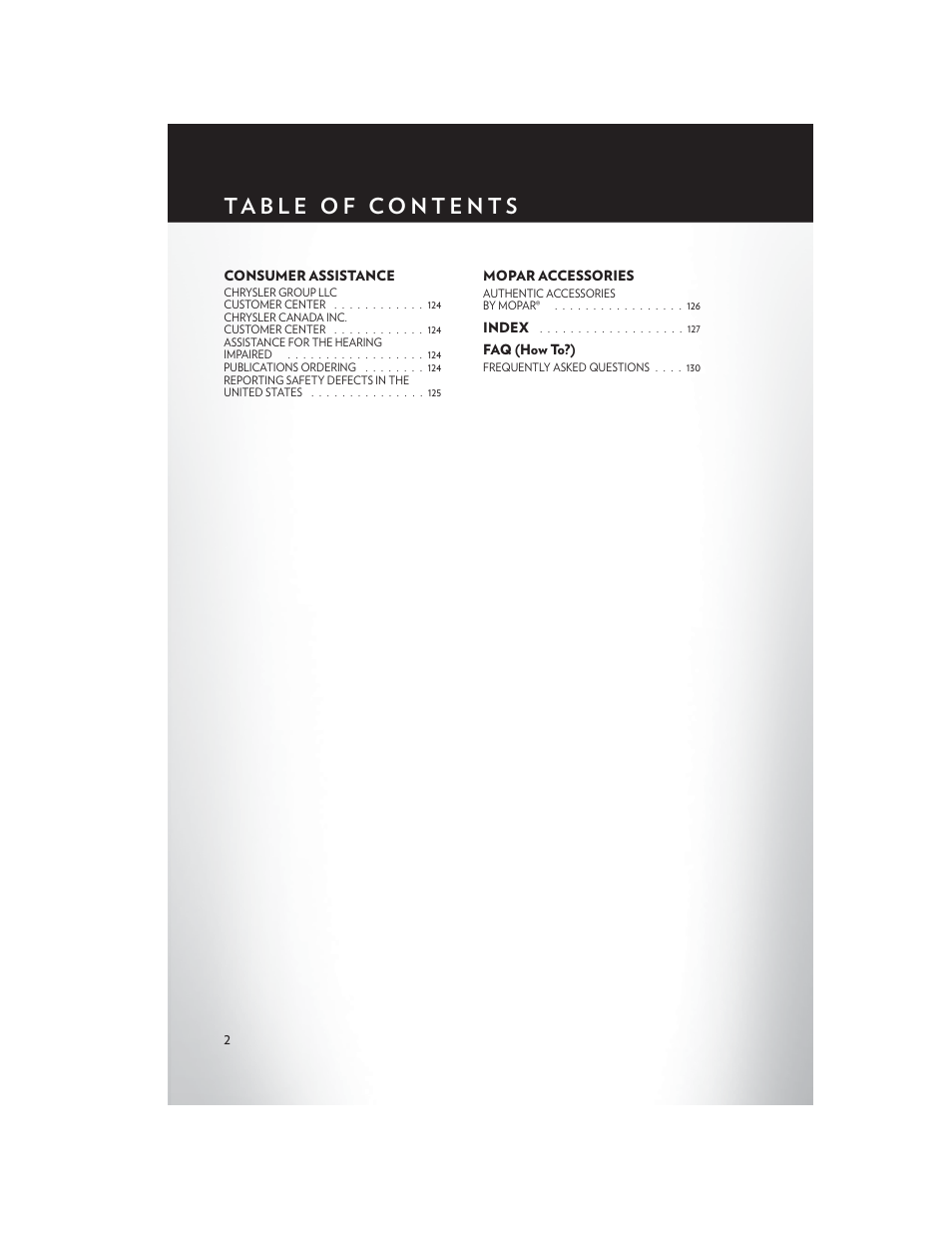 Chrysler 2013 Country - User Guide User Manual | Page 4 / 140