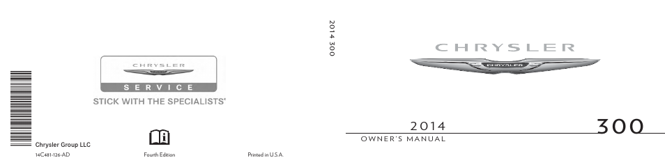 Chrysler 2014 300 - Owner Manual User Manual | 615 pages