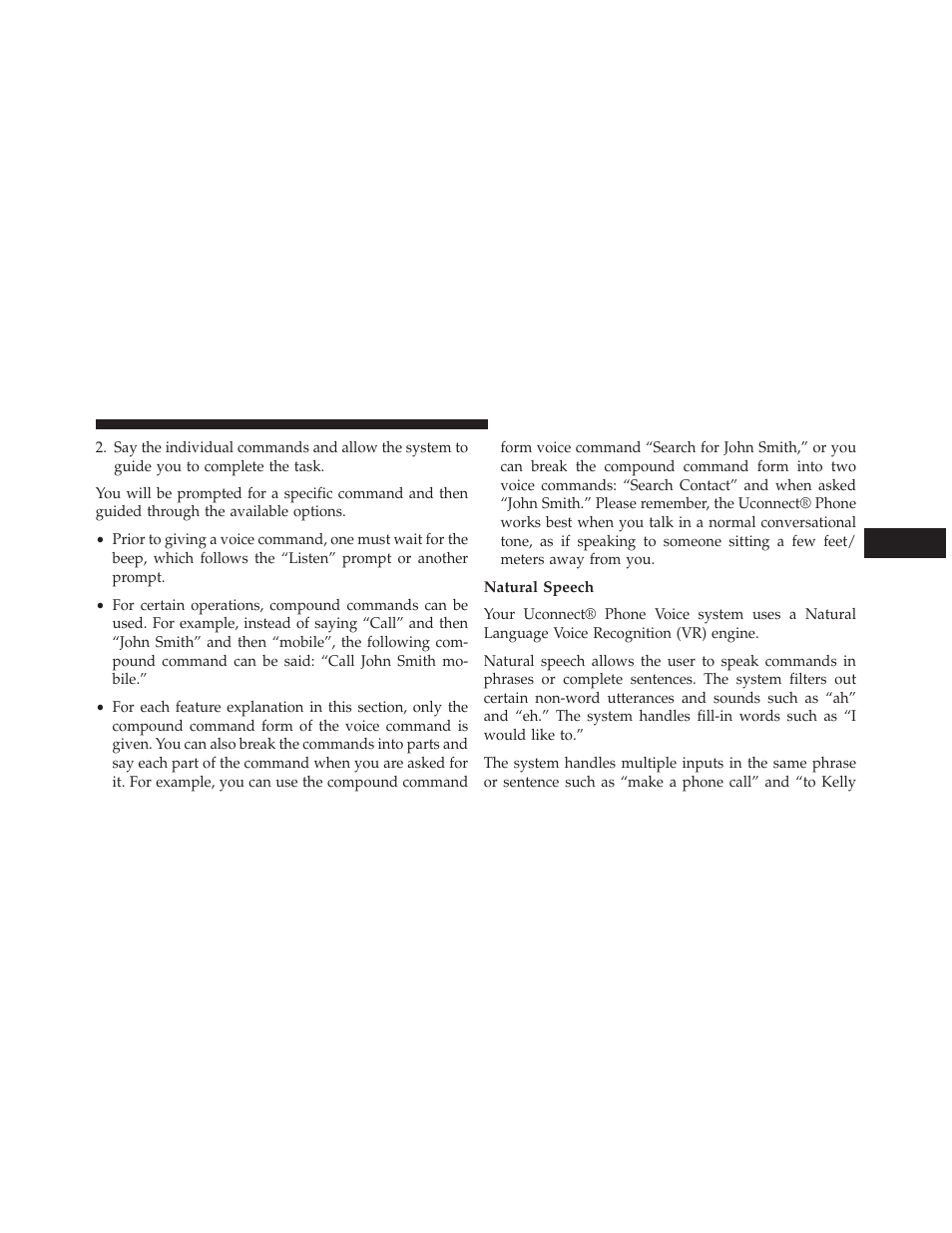 Natural speech | Chrysler 2014 300 - Owner Manual User Manual | Page 133 / 615