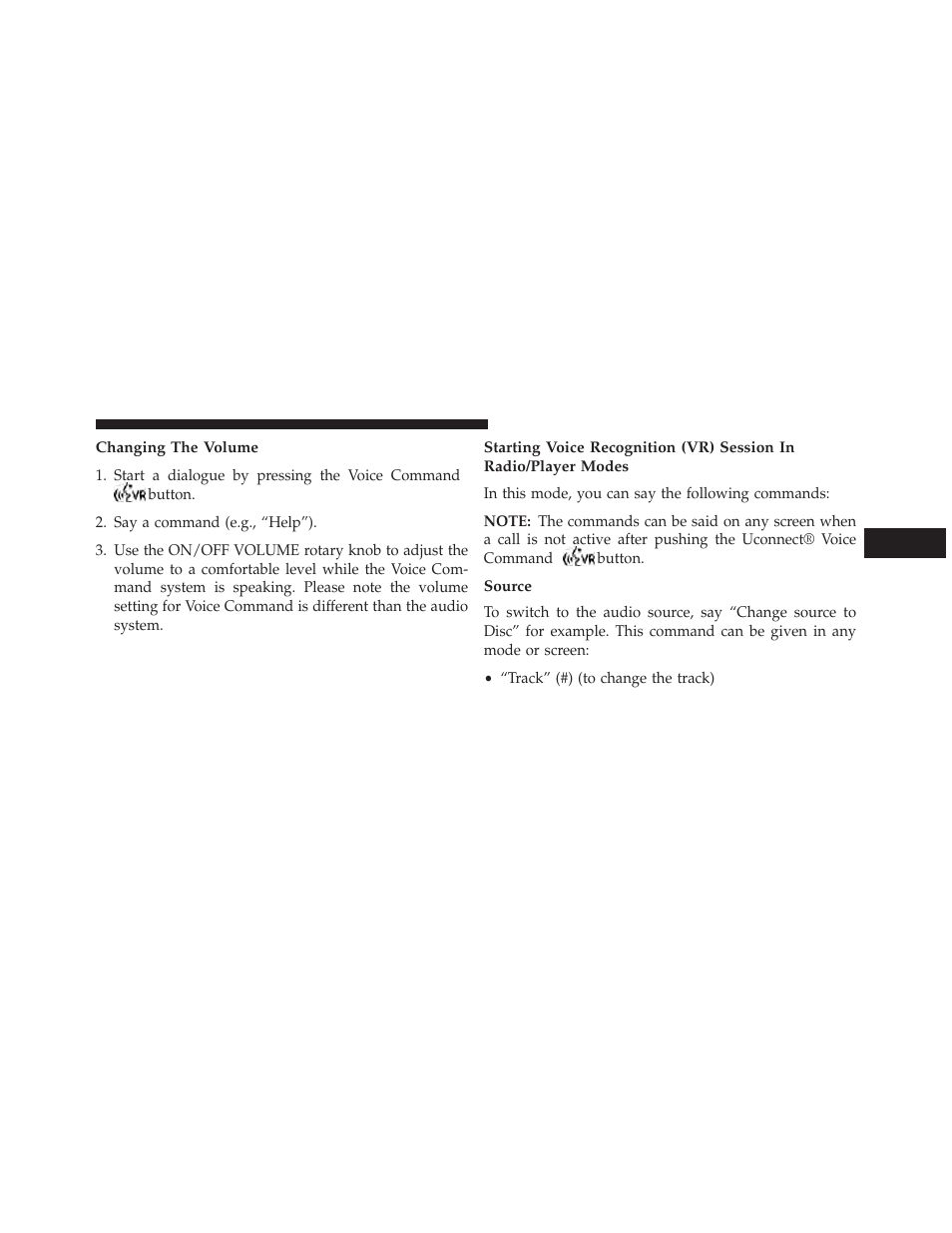 Changing the volume, Source | Chrysler 2014 300 - Owner Manual User Manual | Page 169 / 615
