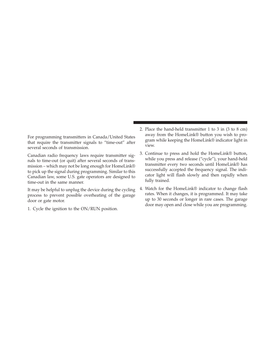 Canadian/gate operator programming | Chrysler 2014 300 - Owner Manual User Manual | Page 270 / 615