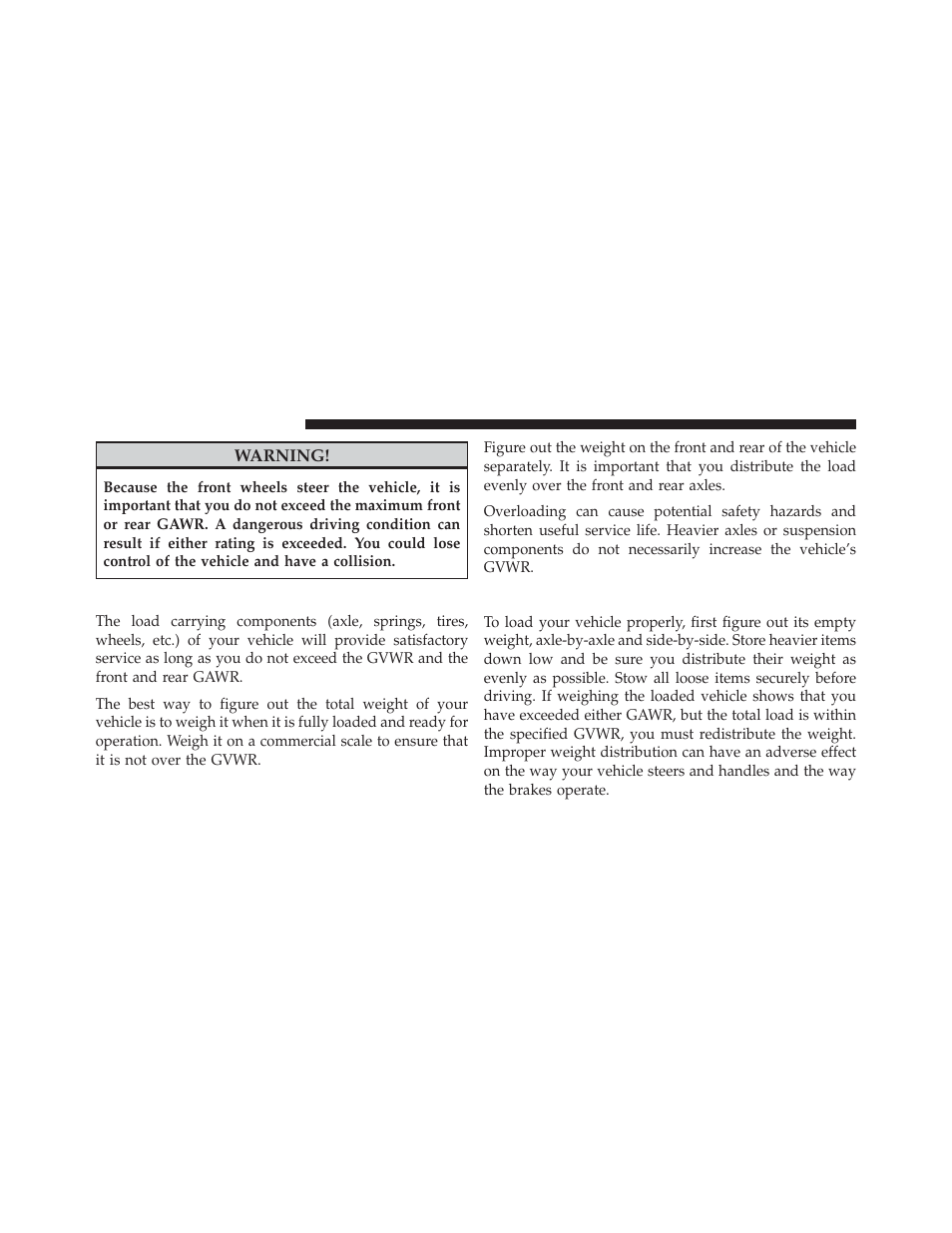 Overloading, Loading | Chrysler 2014 300 - Owner Manual User Manual | Page 466 / 615