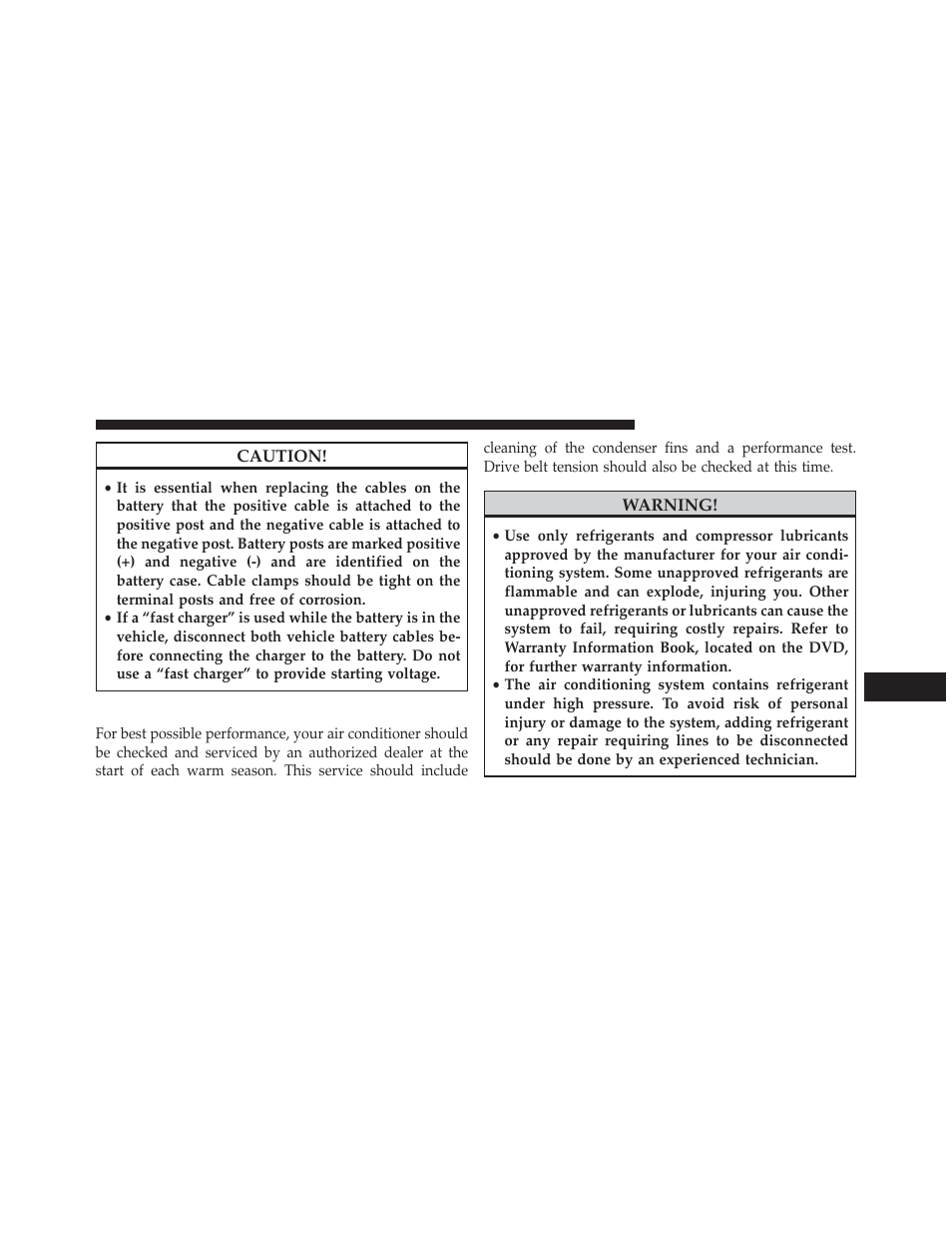 Air conditioner maintenance | Chrysler 2014 300 - Owner Manual User Manual | Page 525 / 615