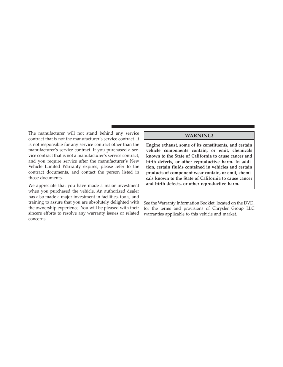 Warranty information | Chrysler 2014 300 - Owner Manual User Manual | Page 586 / 615