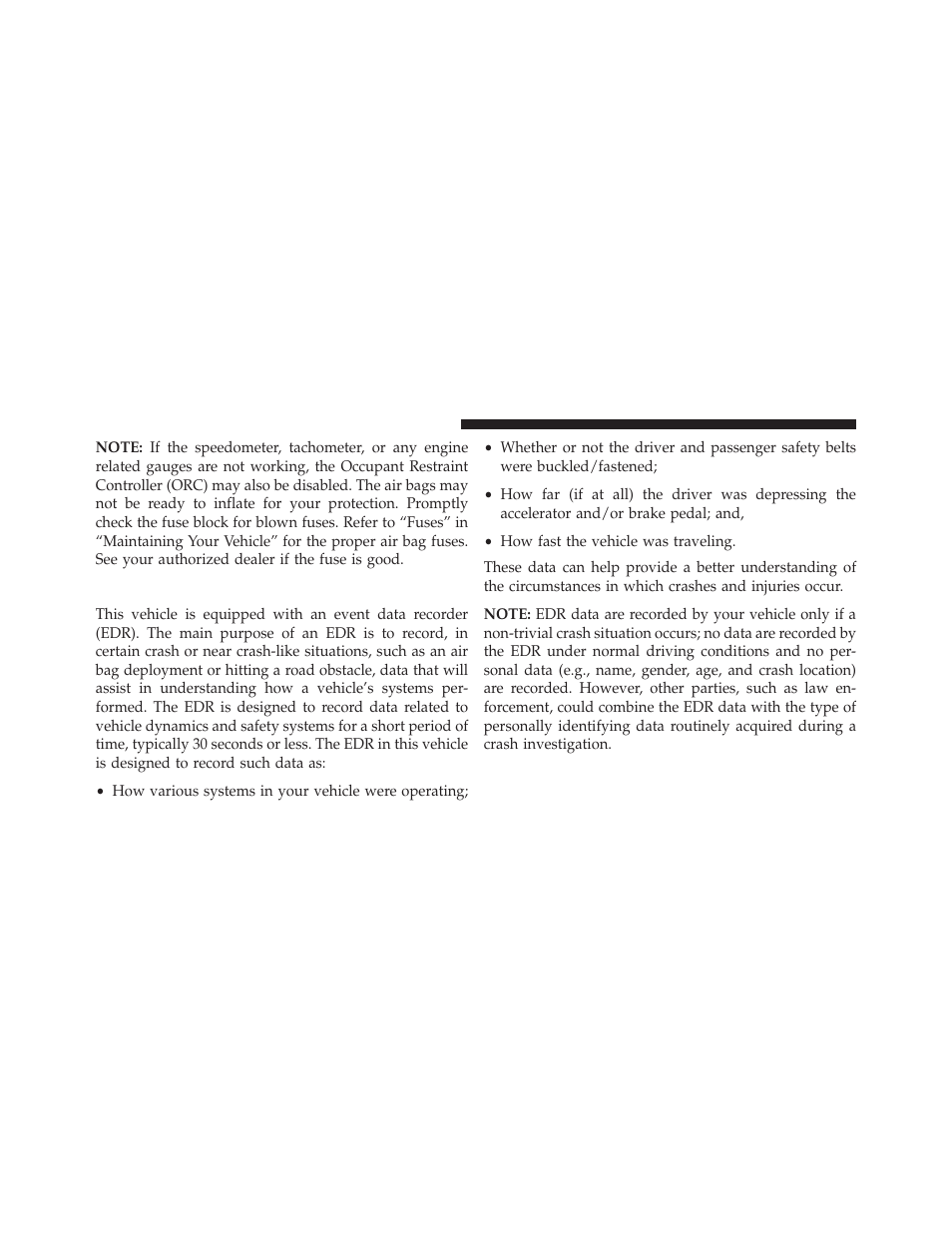 Event data recorder (edr) | Chrysler 2014 300 - Owner Manual User Manual | Page 76 / 615