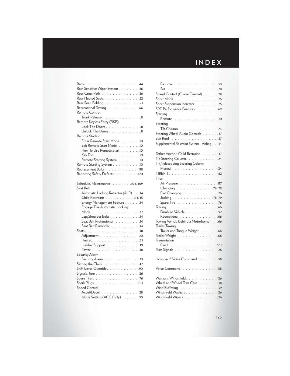 Chrysler 2014 300 - User Guide User Manual | Page 127 / 132