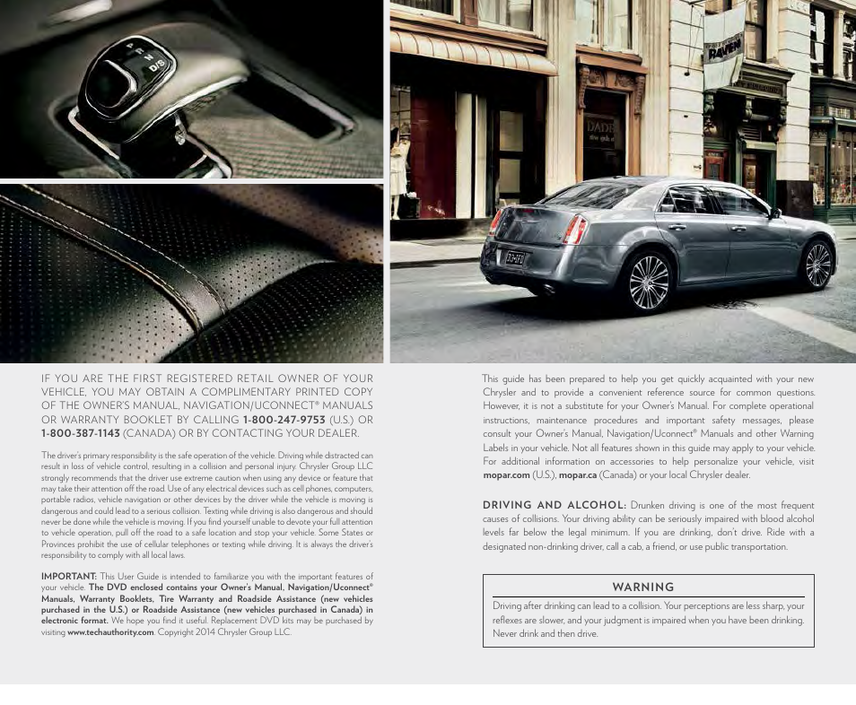 Chrysler 2014 300 - User Guide User Manual | Page 131 / 132