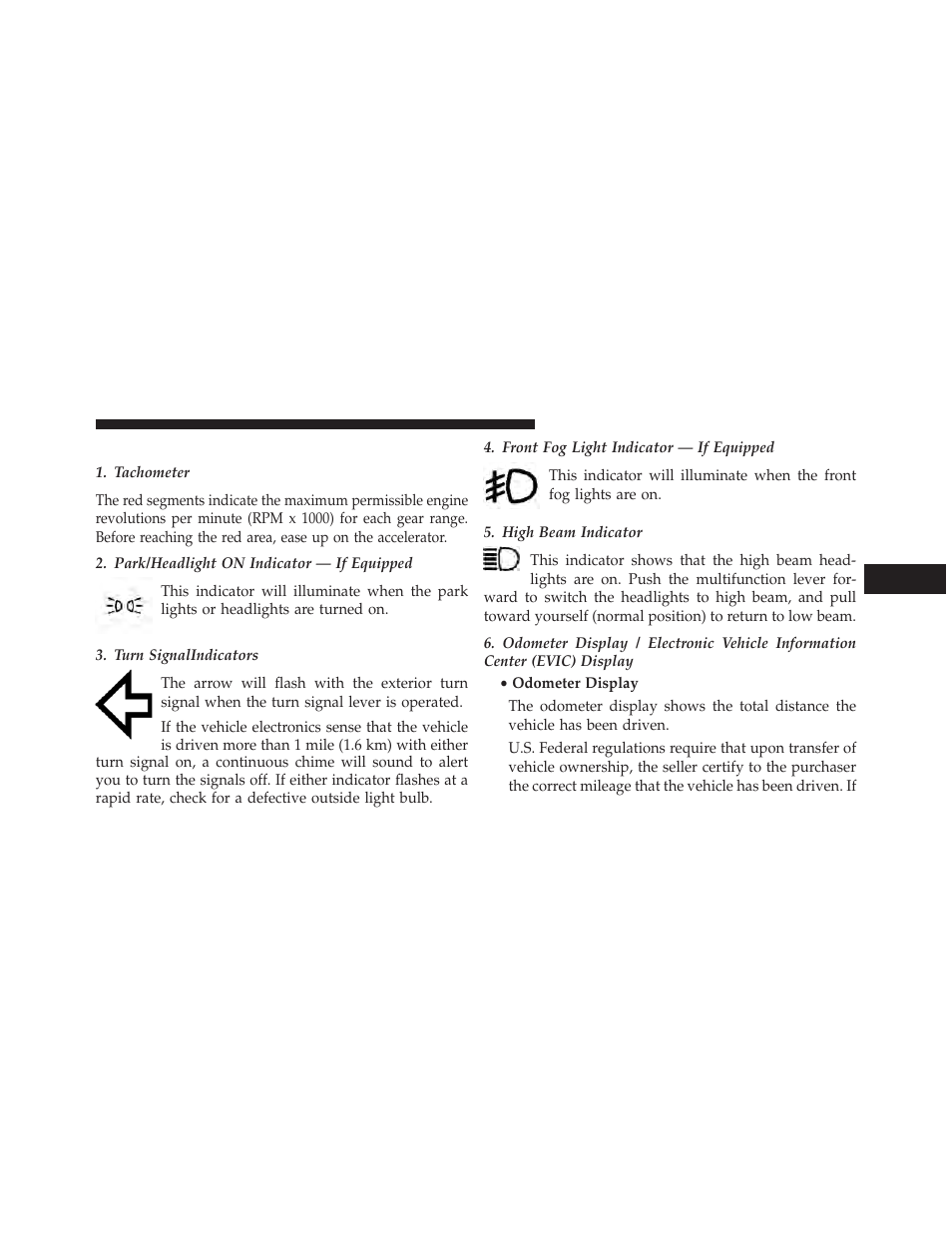 Instrument cluster descriptions | Chrysler 2014 300 SRT - Owner Manual User Manual | Page 305 / 590