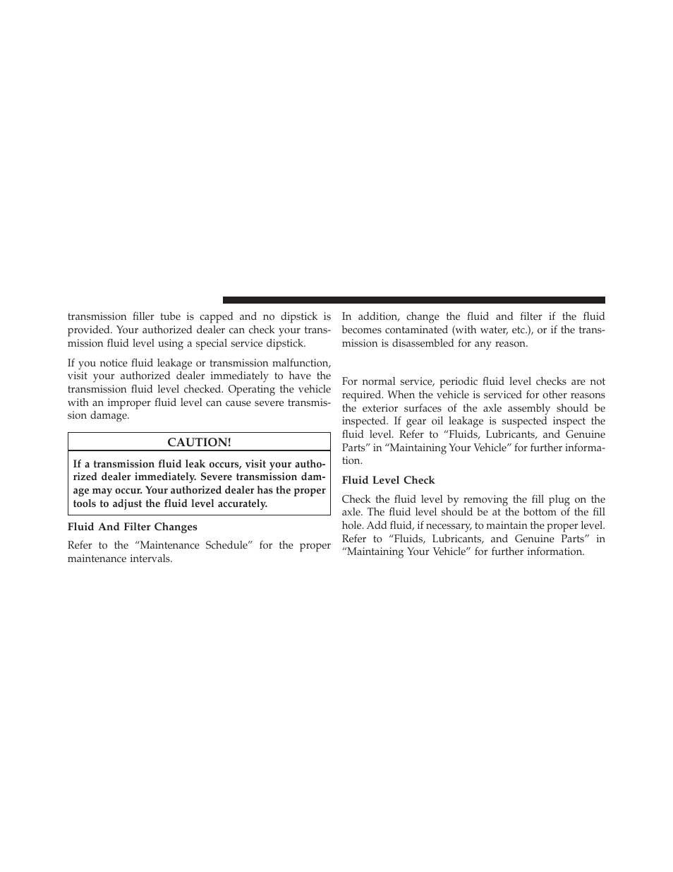 Fluid and filter changes, Rear axle, Fluid level check | Chrysler 2014 300 SRT - Owner Manual User Manual | Page 512 / 590