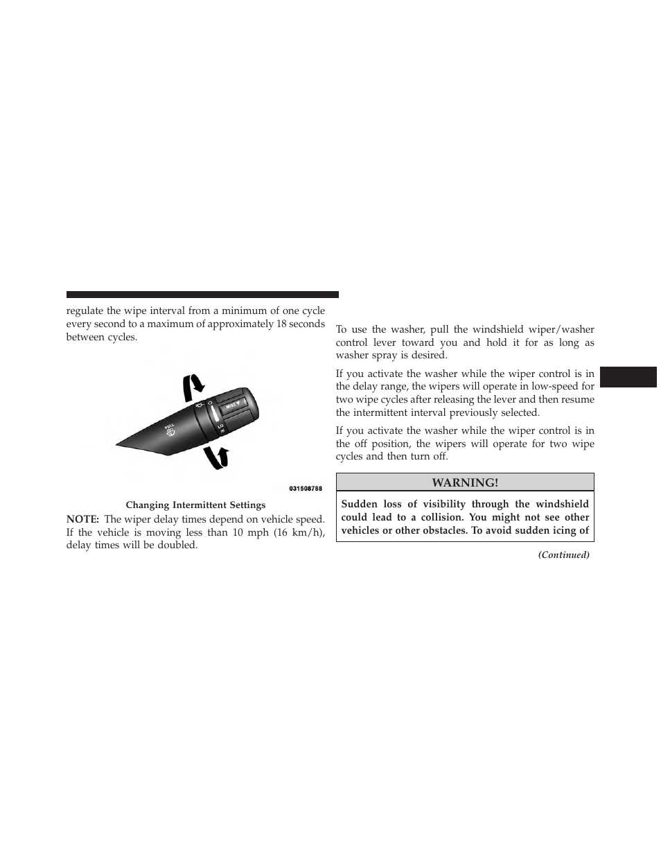 Windshield washers | Chrysler 2014 200 - Owner Manual User Manual | Page 173 / 516