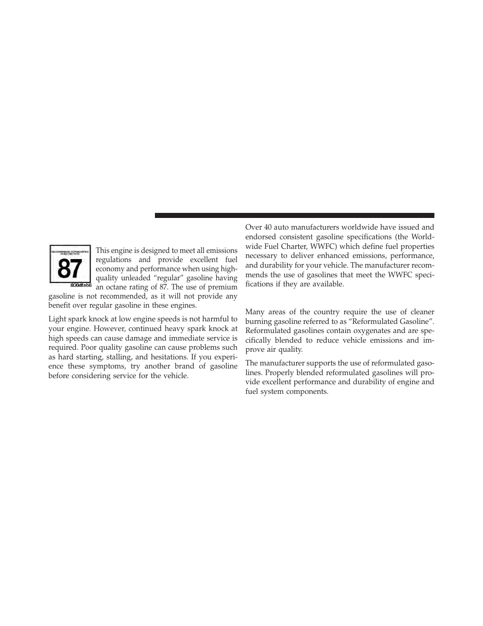 Fuel requirements, Reformulated gasoline | Chrysler 2014 200 - Owner Manual User Manual | Page 366 / 516