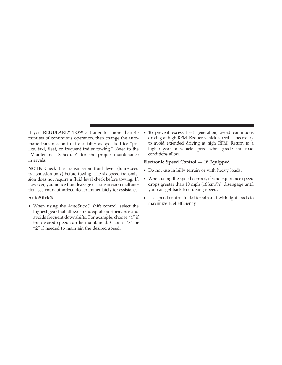 Autostick, Electronic speed control — if equipped | Chrysler 2014 200 - Owner Manual User Manual | Page 390 / 516