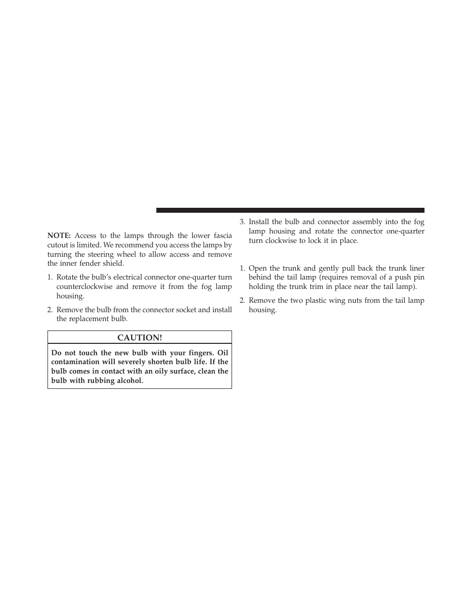 Front fog lamp, Backup lamps | Chrysler 2014 200 - Owner Manual User Manual | Page 470 / 516