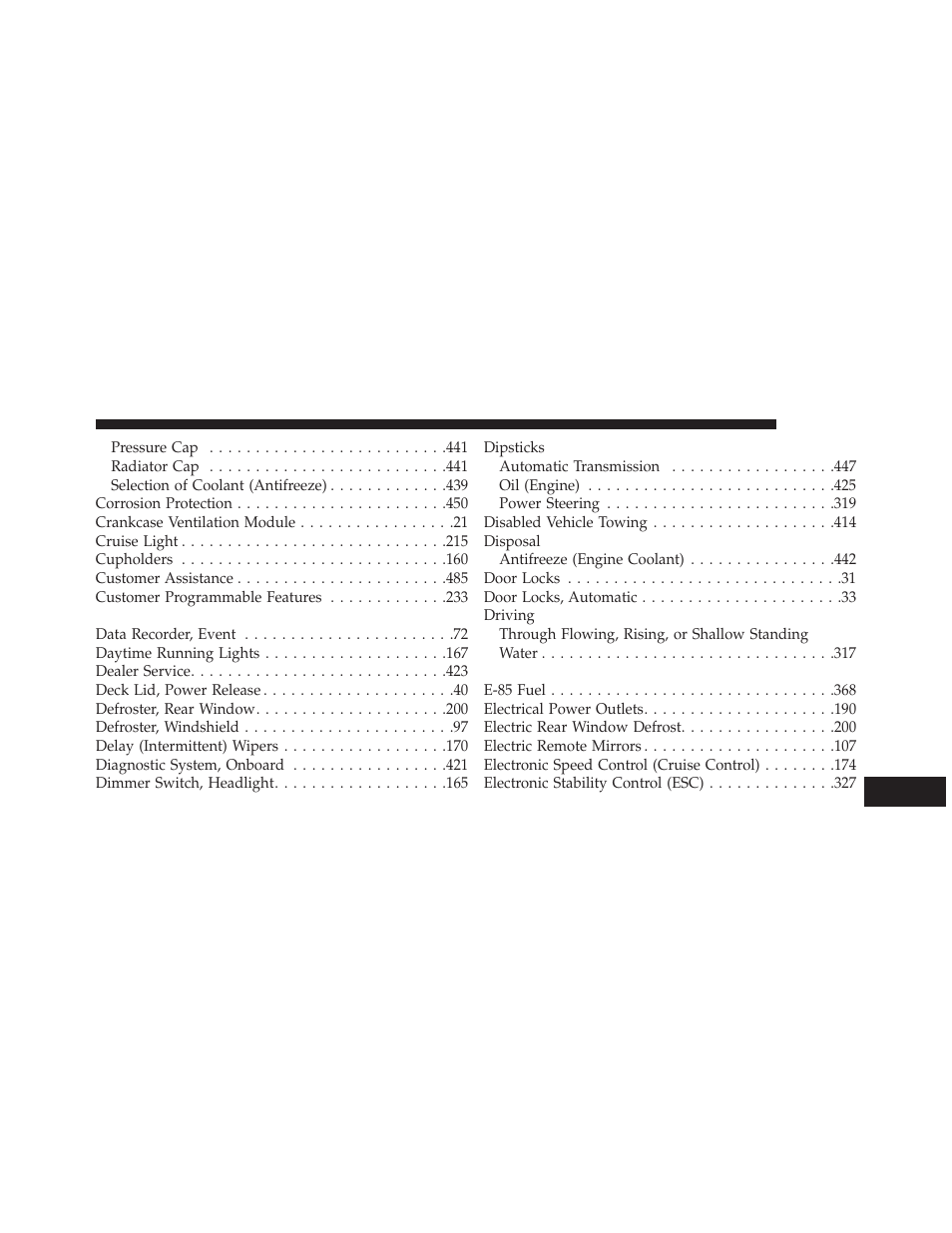 Chrysler 2014 200 - Owner Manual User Manual | Page 499 / 516