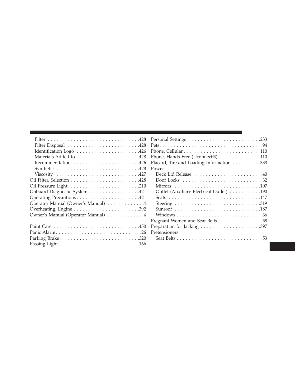 Chrysler 2014 200 - Owner Manual User Manual | Page 507 / 516