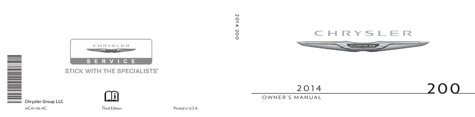 Chrysler 2014 200 - Owner Manual User Manual | Page 516 / 516