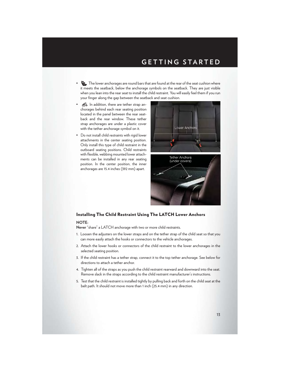 Chrysler 2014 200 - User Guide User Manual | Page 15 / 116