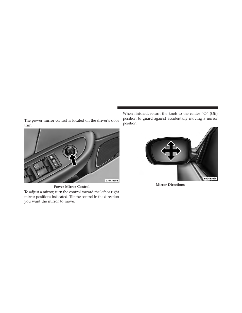 Power mirrors | Chrysler 2014 200 Convertible - Owner Manual User Manual | Page 128 / 522