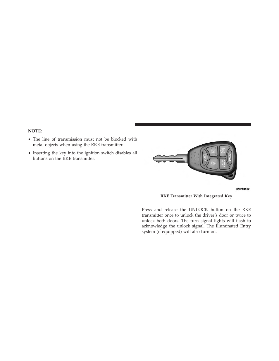 To unlock the doors | Chrysler 2014 200 Convertible - Owner Manual User Manual | Page 24 / 522