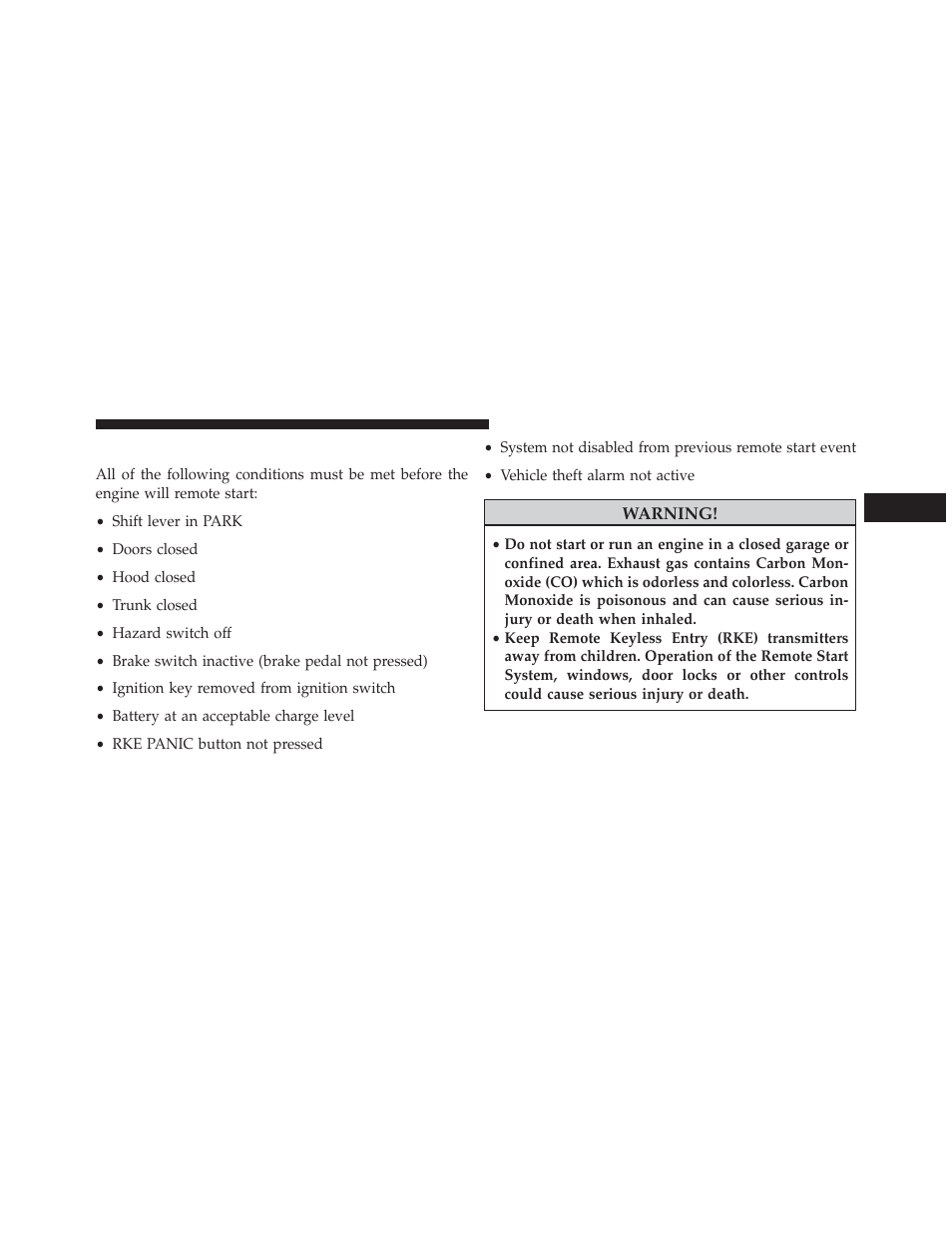 How to use remote start | Chrysler 2014 200 Convertible - Owner Manual User Manual | Page 31 / 522