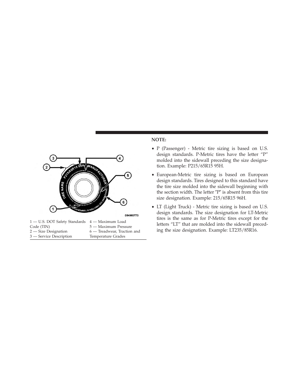 Tire safety information, Tire markings | Chrysler 2014 200 Convertible - Owner Manual User Manual | Page 340 / 522