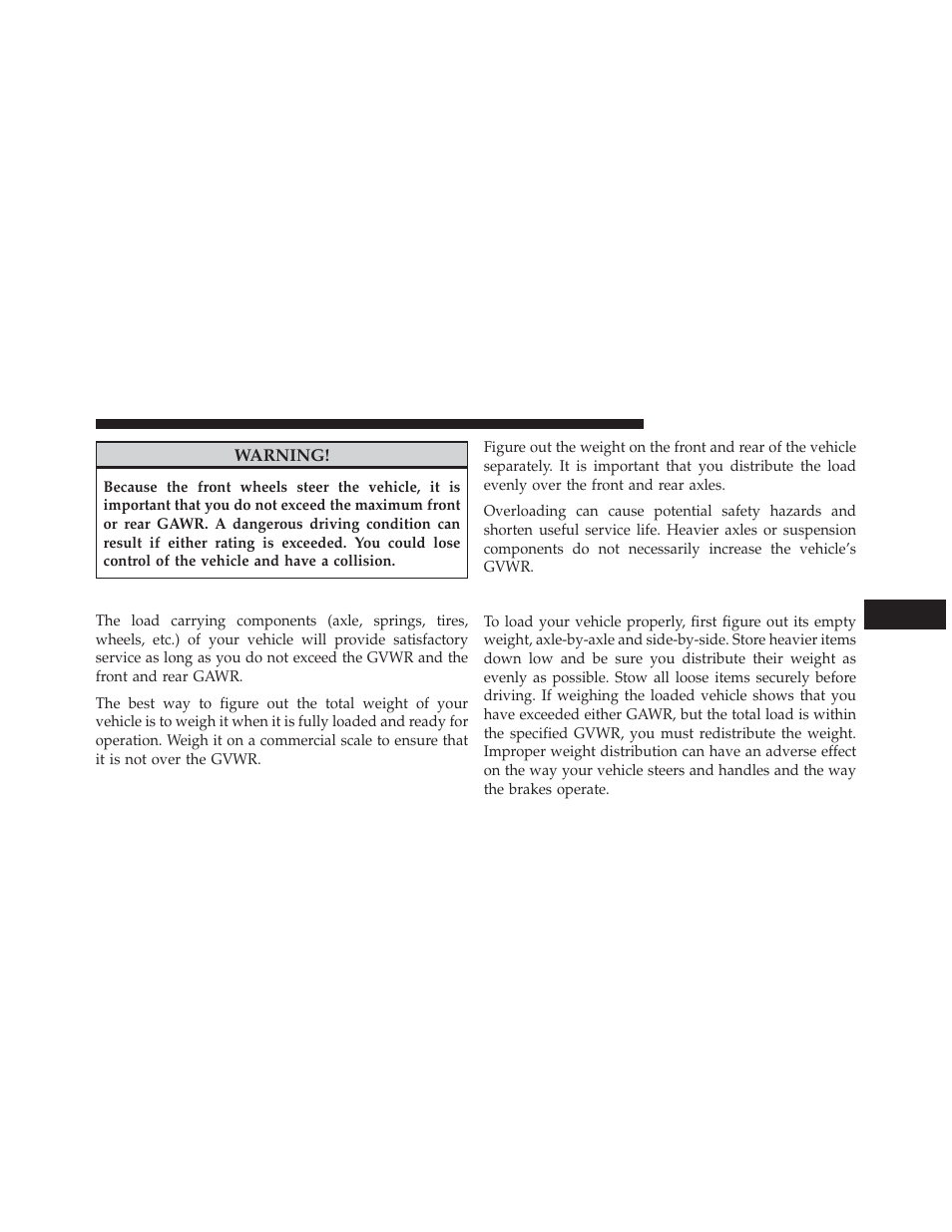 Overloading, Loading | Chrysler 2014 200 Convertible - Owner Manual User Manual | Page 385 / 522