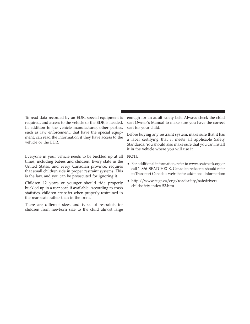 Child restraints | Chrysler 2014 200 Convertible - Owner Manual User Manual | Page 72 / 522