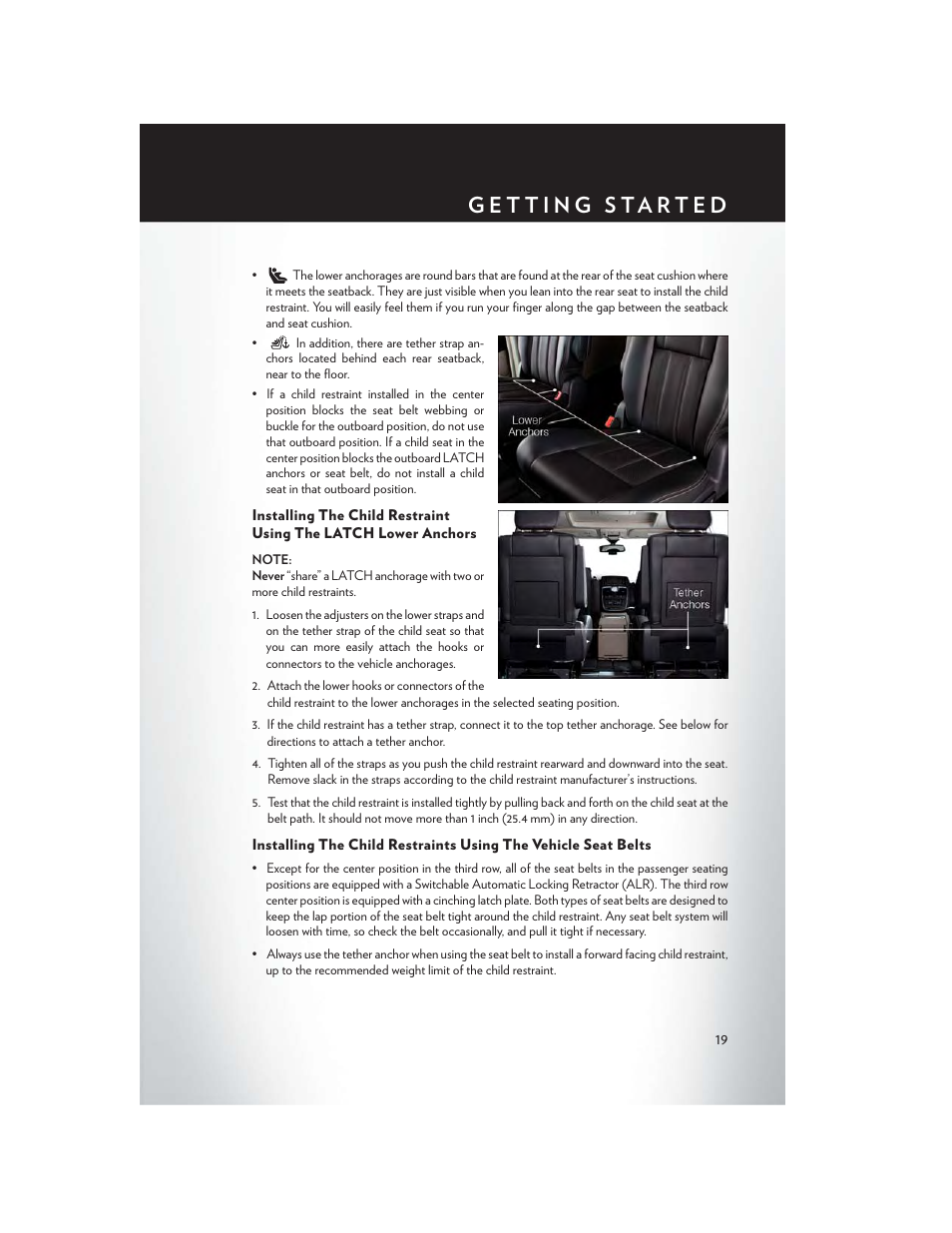 Chrysler 2014 Country - User Guide User Manual | Page 21 / 148