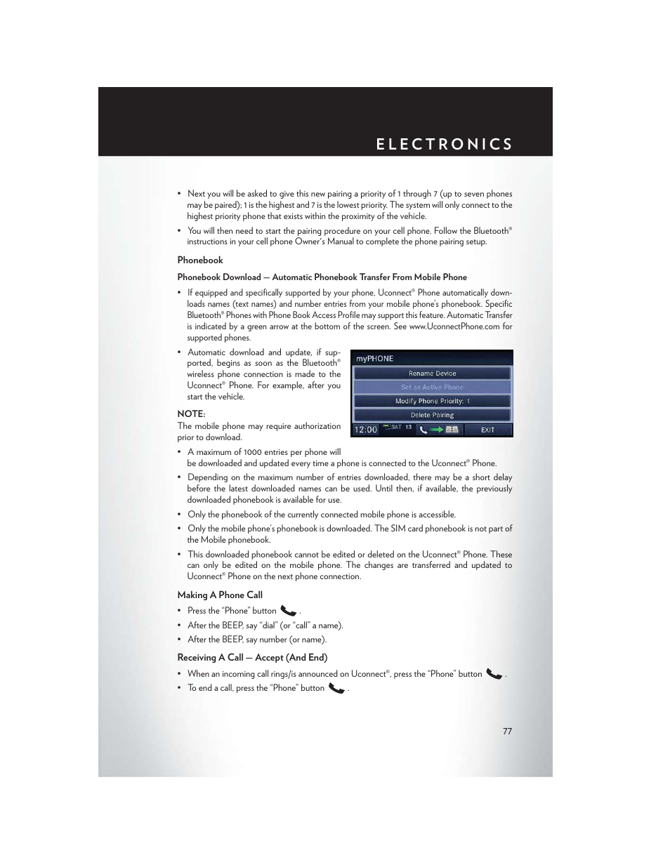 Chrysler 2014 Country - User Guide User Manual | Page 79 / 148