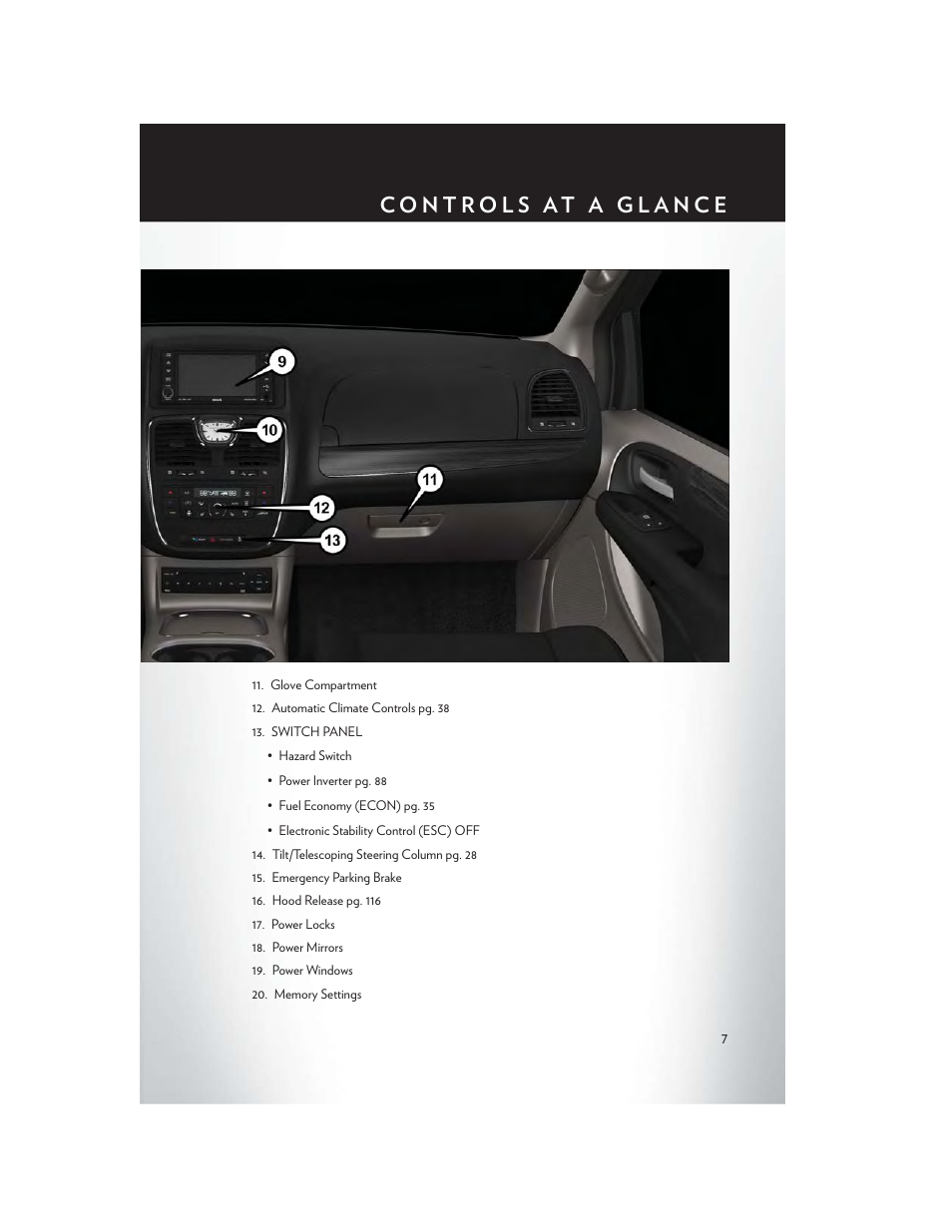 Chrysler 2014 Country - User Guide User Manual | Page 9 / 148