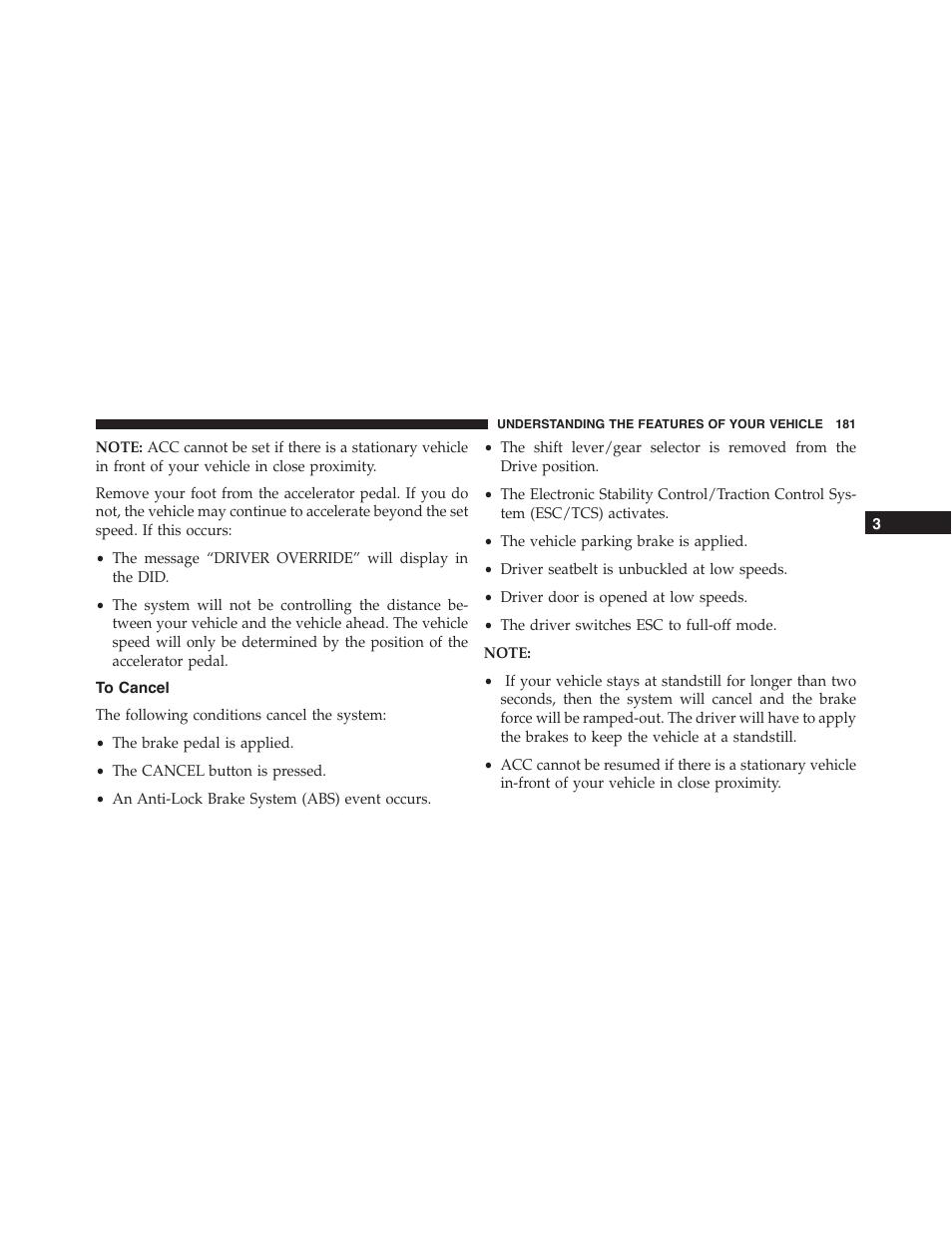 To cancel | Chrysler 2015 300 - Owner Manual User Manual | Page 183 / 584