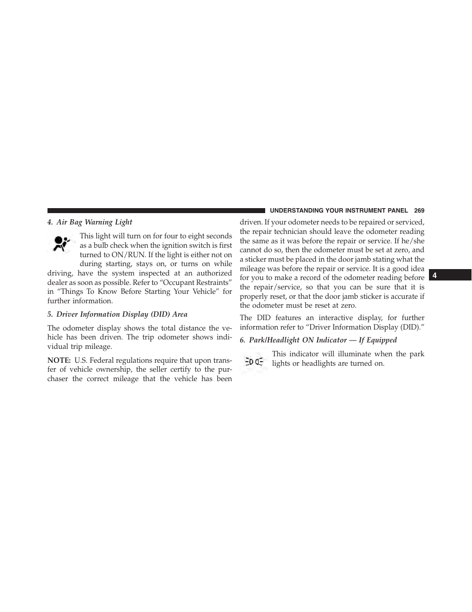 Chrysler 2015 300 - Owner Manual User Manual | Page 271 / 584