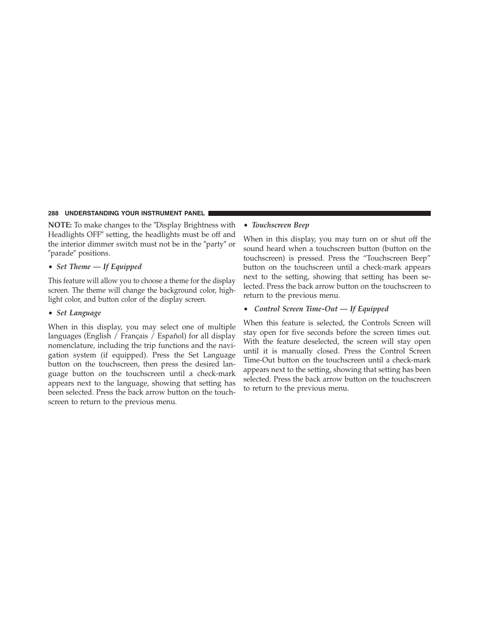 Chrysler 2015 300 - Owner Manual User Manual | Page 290 / 584