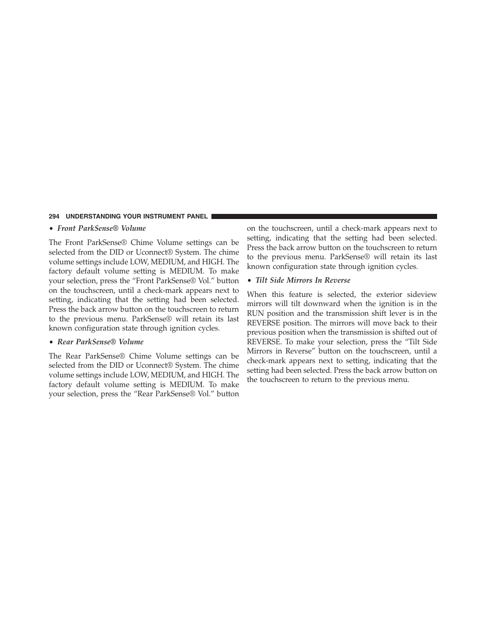 Chrysler 2015 300 - Owner Manual User Manual | Page 296 / 584