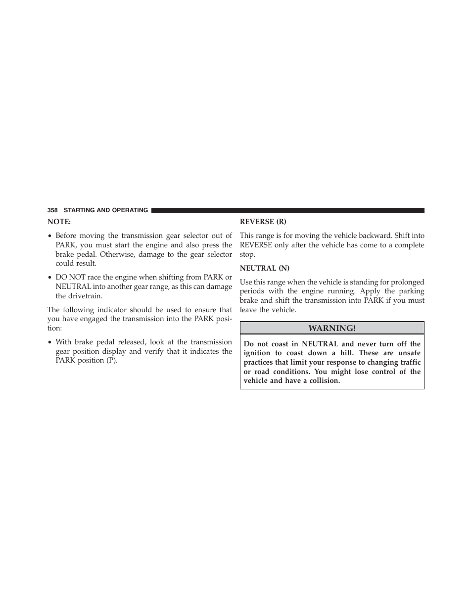 Chrysler 2015 300 - Owner Manual User Manual | Page 360 / 584