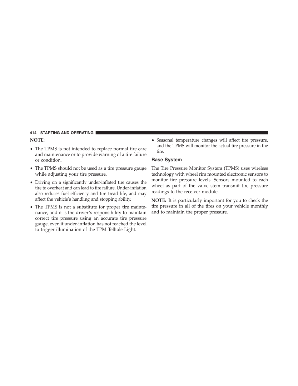 Base system | Chrysler 2015 300 - Owner Manual User Manual | Page 416 / 584