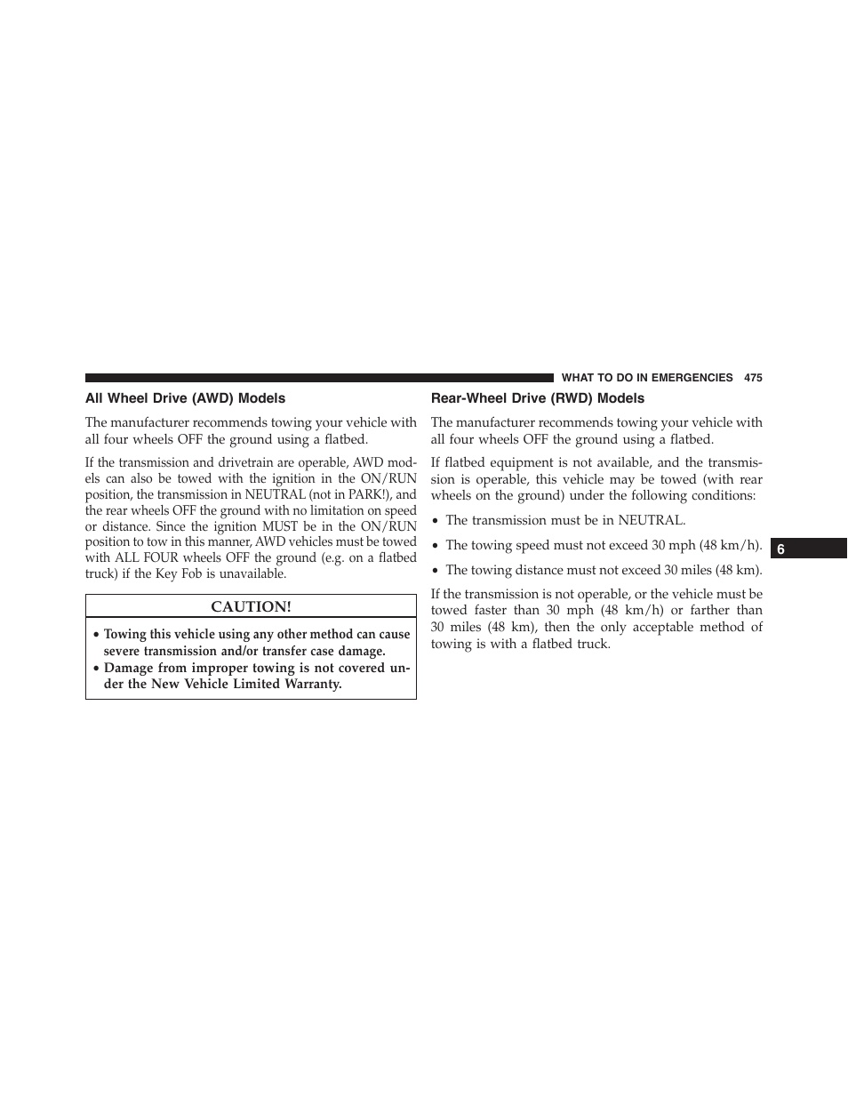 All wheel drive (awd) models, Rear-wheel drive (rwd) models | Chrysler 2015 300 - Owner Manual User Manual | Page 477 / 584