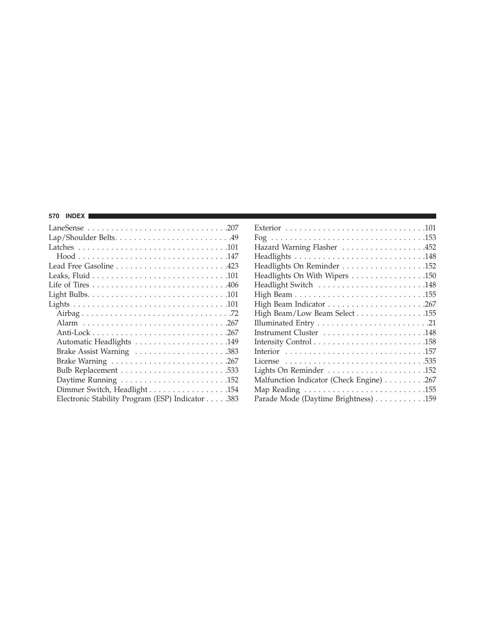 Chrysler 2015 300 - Owner Manual User Manual | Page 572 / 584