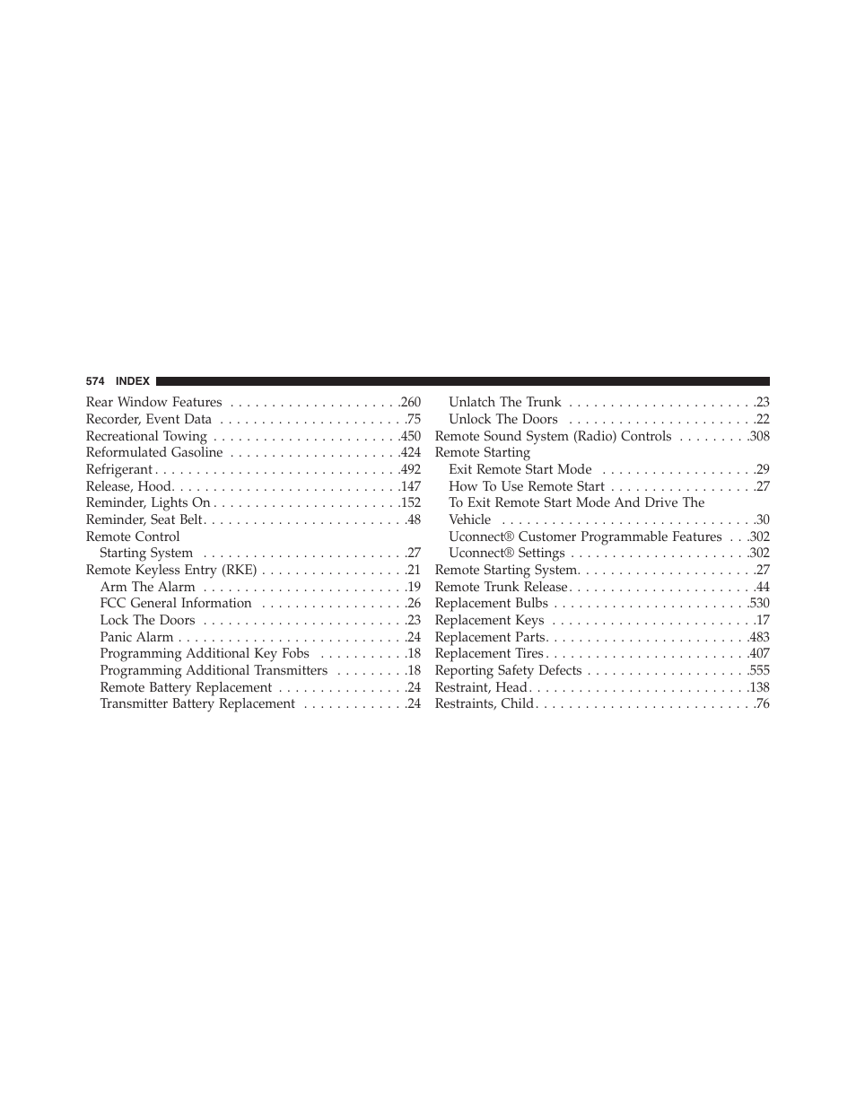 Chrysler 2015 300 - Owner Manual User Manual | Page 576 / 584