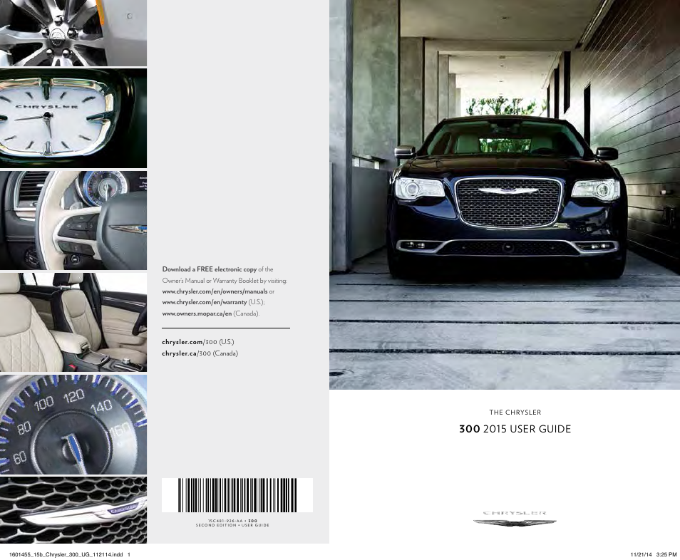 Chrysler 2015 300 - User Guide User Manual | 188 pages